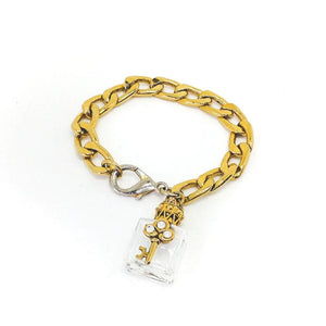 Curb Chain and Charm Bracelet, 1980s