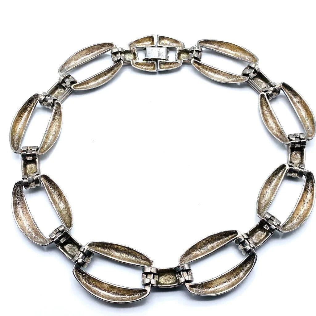 Givenchy Silver Plated Collar Necklace, 1980s