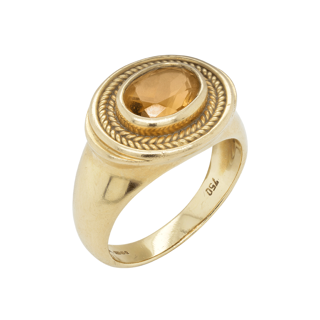 18ct Yellow Gold Citrine Ring