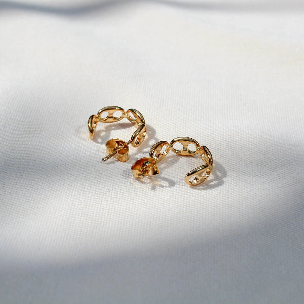 18ct Gold Plated Earrings, 1970s
