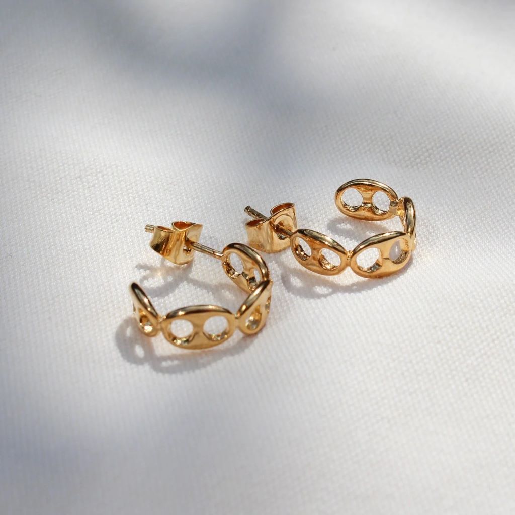 18ct Gold Plated Earrings, 1970s