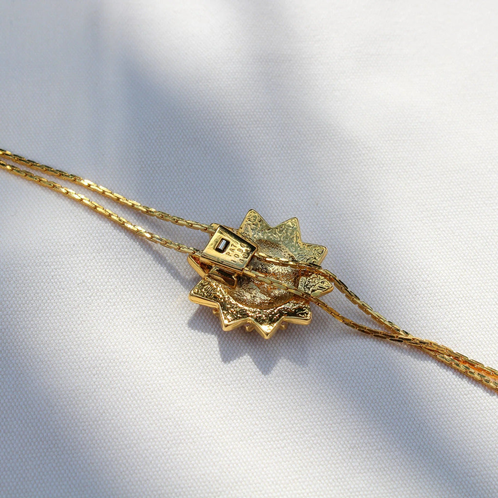 18ct Gold Plated Lariat Necklace, 1970s