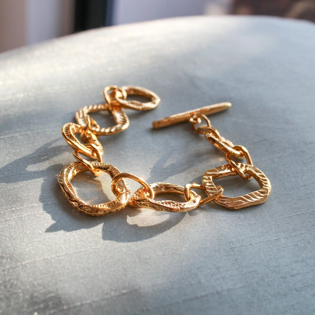 18ct Gold Plated Link Bracelet, 1990s