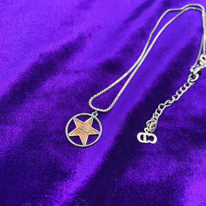 Dior Silver Plated Star Pendant Necklace, 2000s