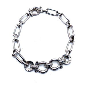 Zoe Coste Silver Plated Chunky Chain Necklace, 1990s