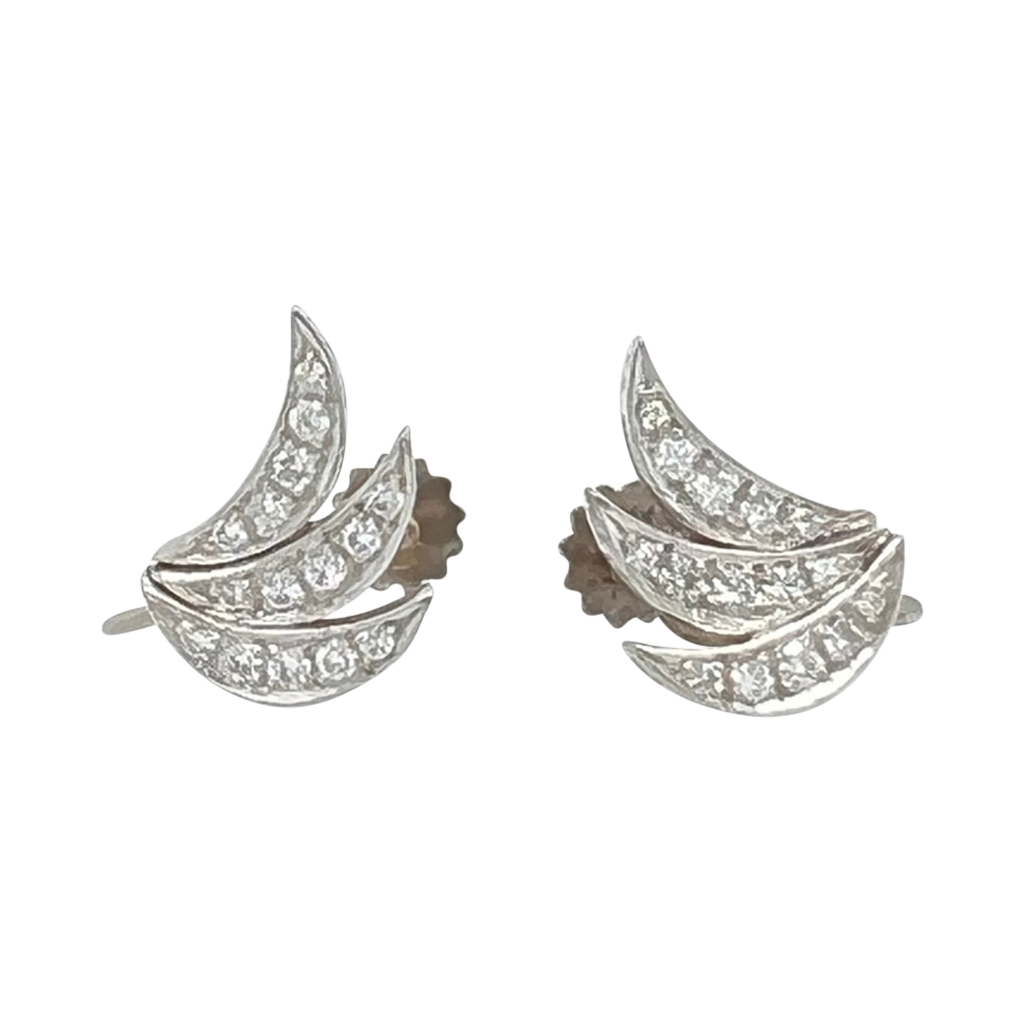 Stunning Diamond Cuff Earrings