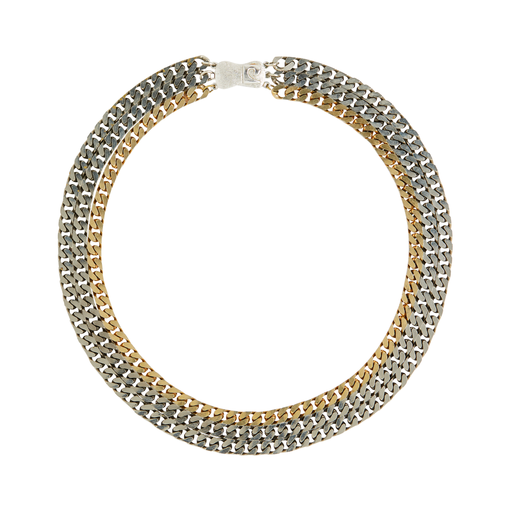 Pierre Cardin Triple Chain Necklace, 1980s