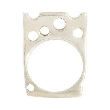 Vintage Modernist Silver Ring, 1970s