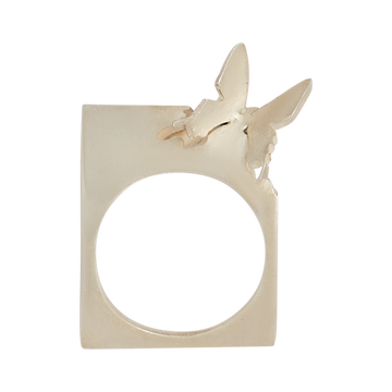 Vintage Silver Butterfly Ring