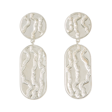 Modernist Sterling Silver Earrings, 1980s