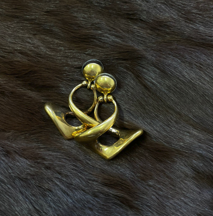 18ct Gold Hollow Chandelier Earrings