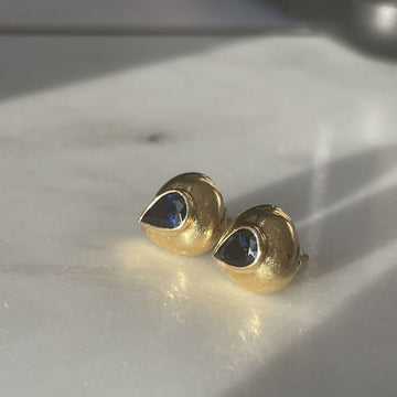 18ct Gold Sapphire Studs