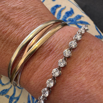1940s Diamond Line Tennis Bracelet