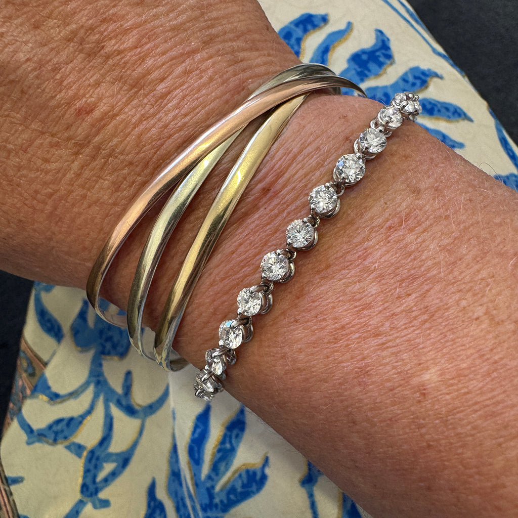 1940s Diamond Line Tennis Bracelet