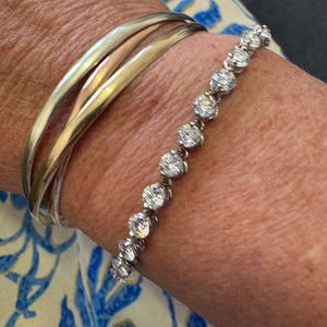 1940s Diamond Line Tennis Bracelet
