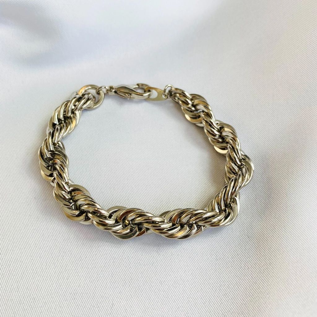 Silver Plated Chain Bracelet, 1980s