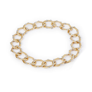 1984 Angela Cummings New York, 18ct Gold and Platinum Spikes Necklace