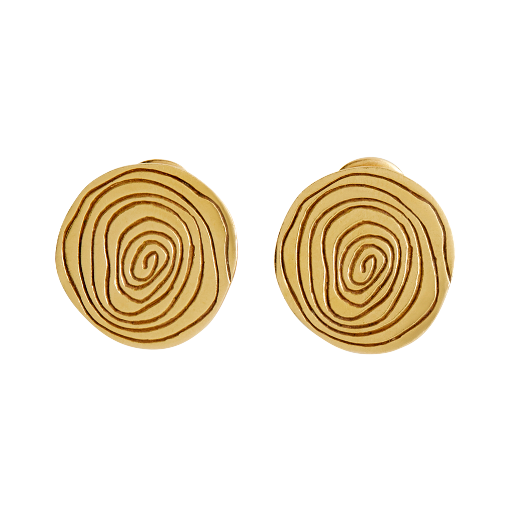 Andrew Grima 18ct Yellow Gold Infinity Spiral Earrings, 1970s