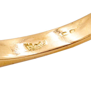 Hans Hansen, Denmark Modernist 14k Gold Kinetic Ring, 1970s
