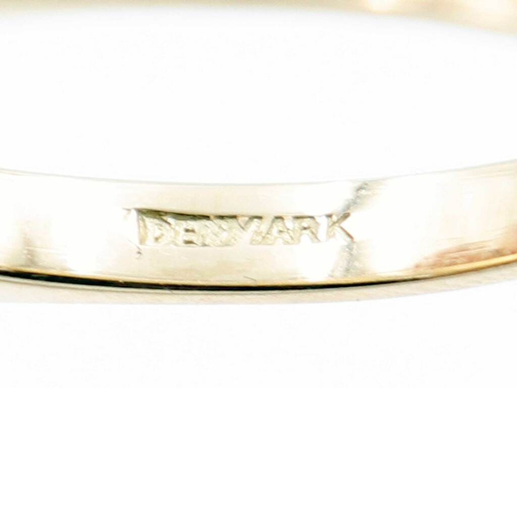 Hans Hansen, Denmark Modernist 14k Gold Kinetic Ring, 1970s