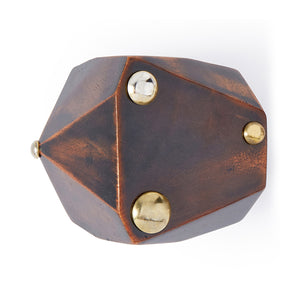 Yves Saint Laurent, Vintage Wooden Cuff with Studs, 1980s