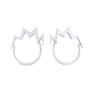 Vintage Glen Yank NY Aluminium Punk Earrings, 1980s