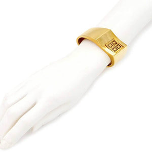 Vintage Givenchy, Gold Plated Logo Cuff Bracelet