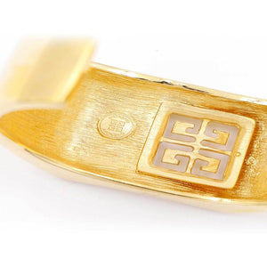 Vintage Givenchy, Gold Plated Logo Cuff Bracelet