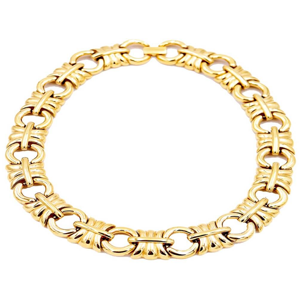 Givenchy, Vintage Link Gold Plated Collar Necklace, 1980s