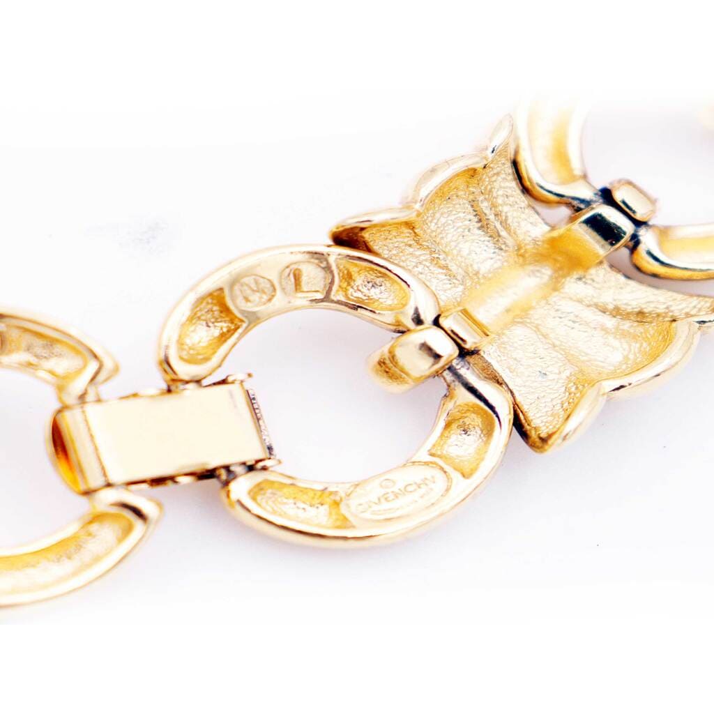 Givenchy, Vintage Link Gold Plated Collar Necklace, 1980s