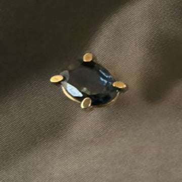 9ct Gold Sapphire Studs, 1970s