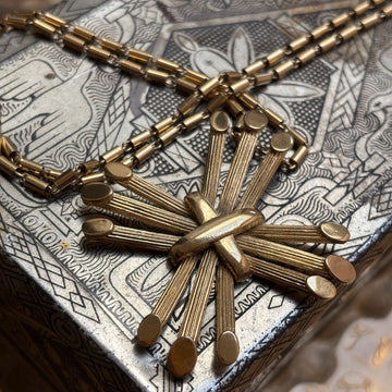 Vintage Trifari Gold Chain Pendant Necklace