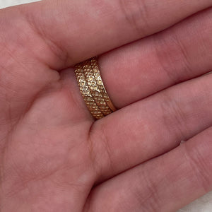 Bespoke 18ct Yellow Gold Snake Ring with Sapphire Eyes
