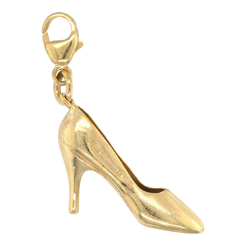 Vintage 9ct Yellow Gold High Heel Shoe Charm / Pendant