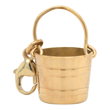 Vintage 9ct Yellow Gold Bucket Charm / Pendant
