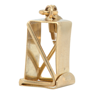 Vintage 9ct Yellow Gold Lantern Charm / Pendant