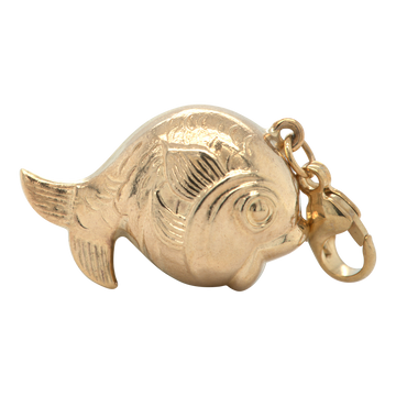 Vintage 9ct Yellow Gold Fish Charm / Pendant