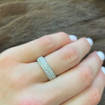 Diamond Cluster Eternity Ring