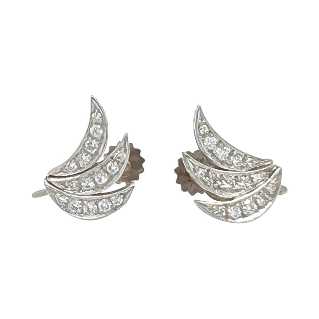 Diamond Cuff Earrings
