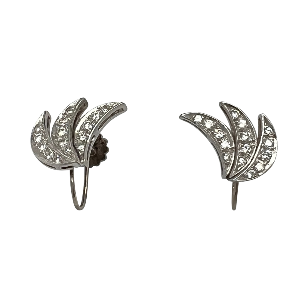 Diamond Cuff Earrings