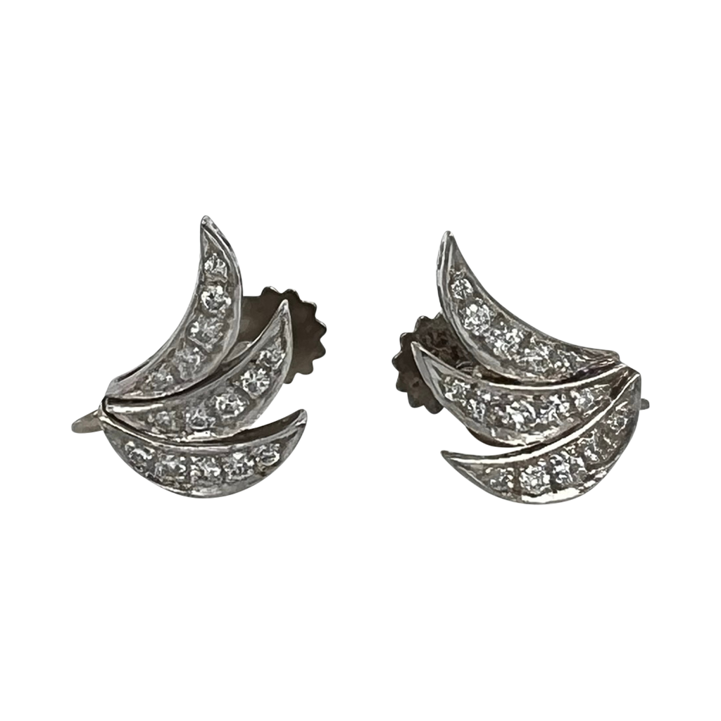 Diamond Cuff Earrings