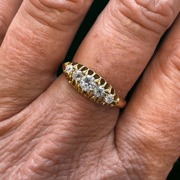 Edwardian Five-Stone Diamond Ring