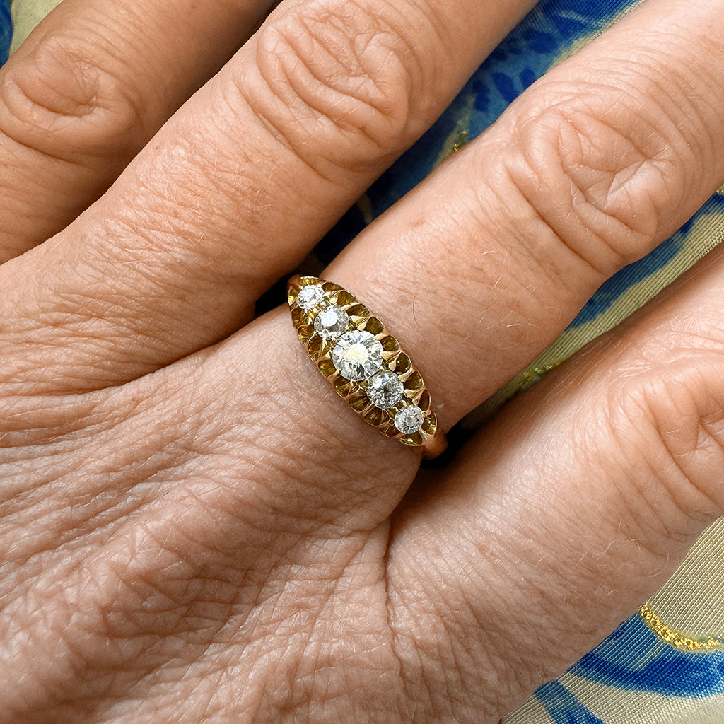 Edwardian Five-Stone Diamond Ring
