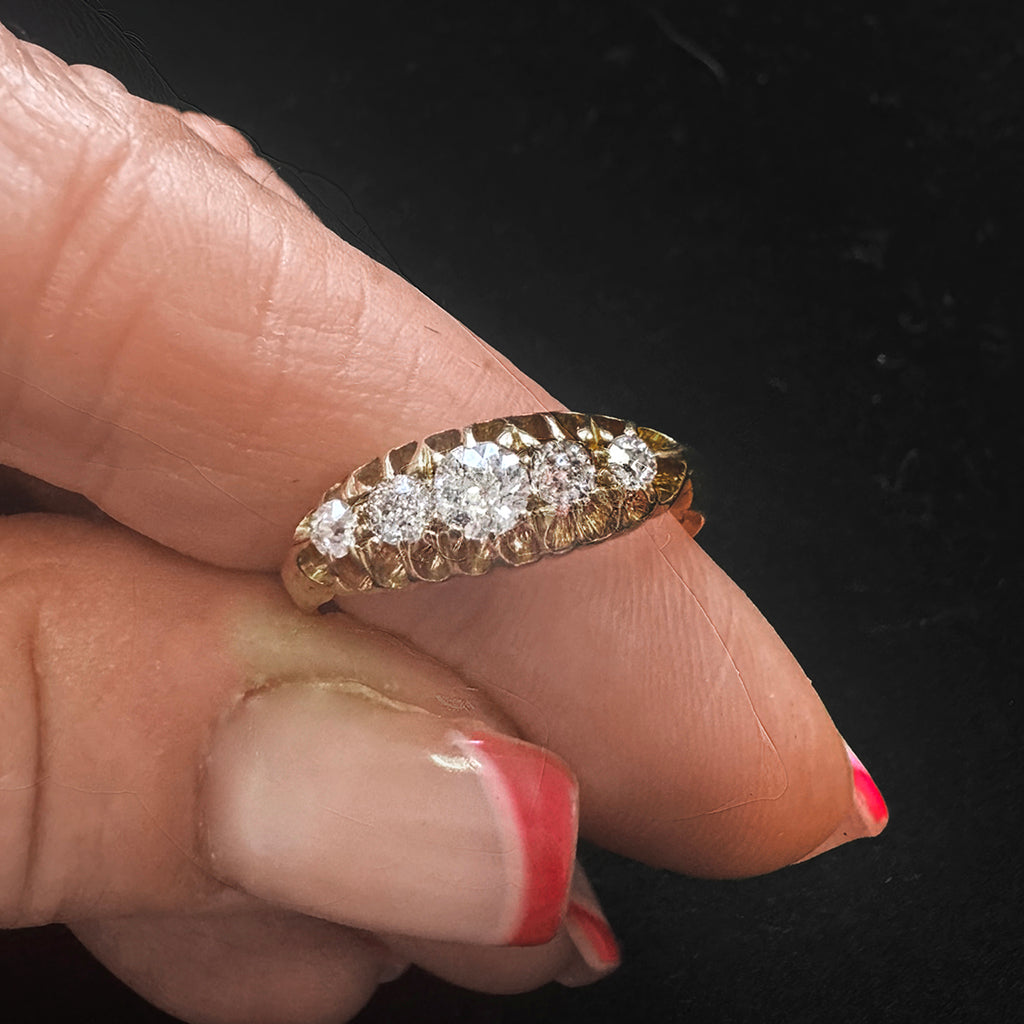 Edwardian Five-Stone Diamond Ring