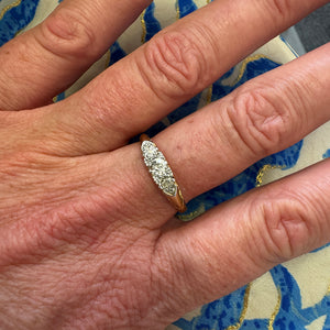 Edwardian Three-Stone Diamond Ring