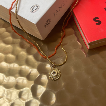 Gold Necklace on Small Chain