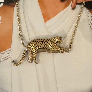 Harriet Glenn, 18ct White and Yellow Gold Leopard Panther Necklace