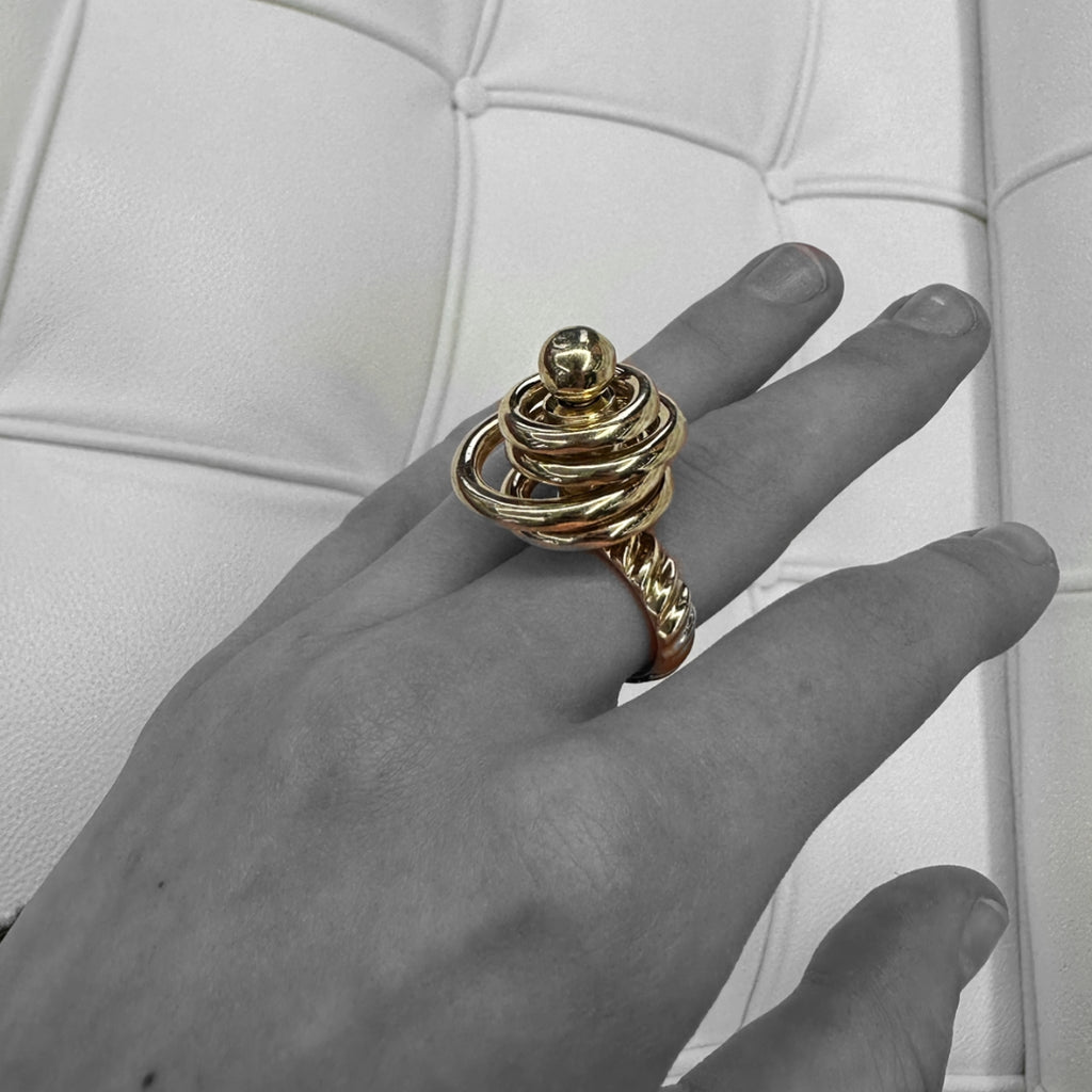 14ct Yellow Gold Spinner Ring, 1970s