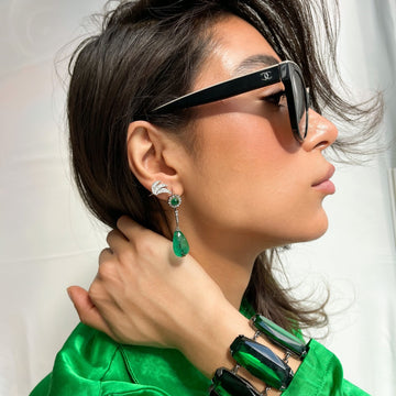 Yves Saint Laurent Emerald Panel Bracelet