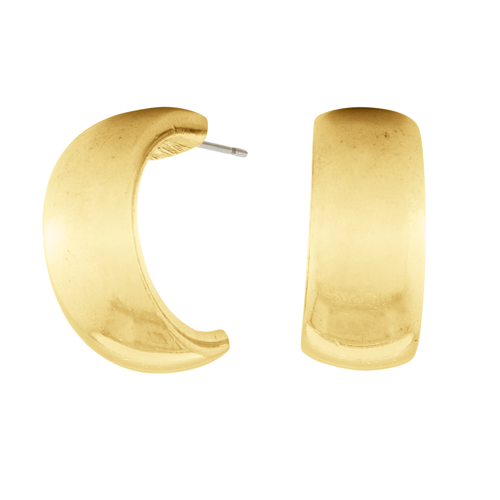 Christian Dior Half Hoop Pierced Earrings